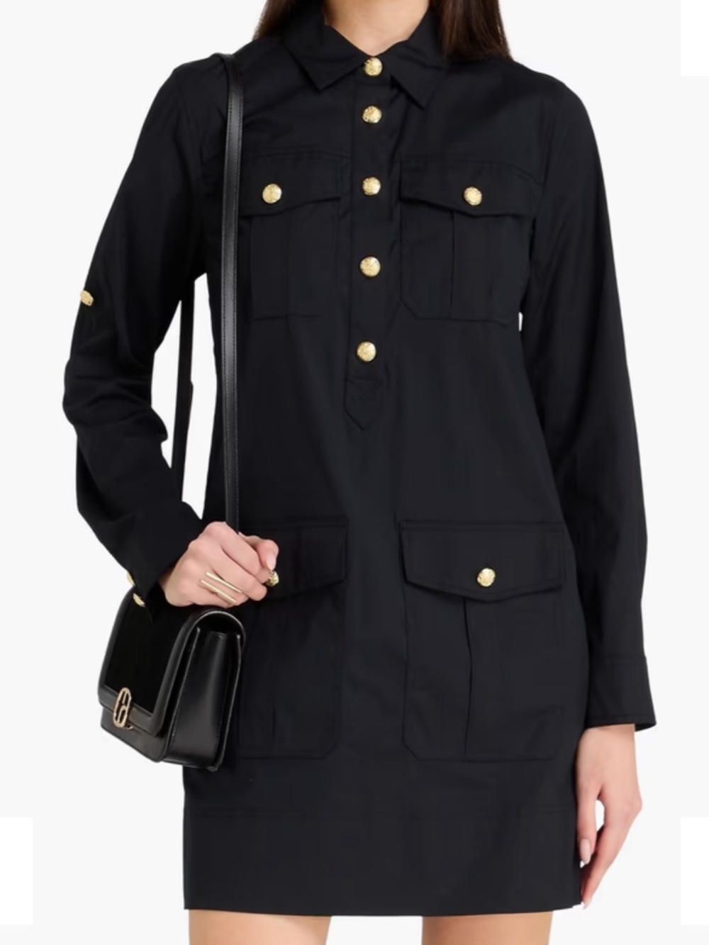 Veronica Beard Saude cotton-blend mini shirt dress